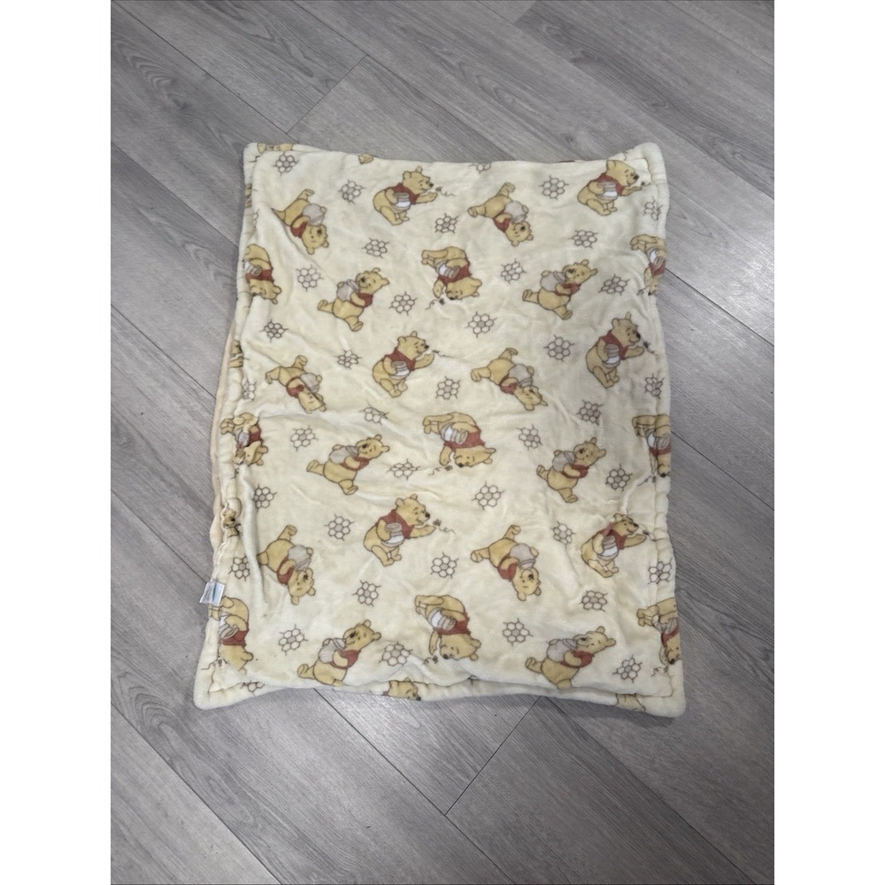 Disney Baby Winnie The Pooh Baby Blanket Honey Pot Bees